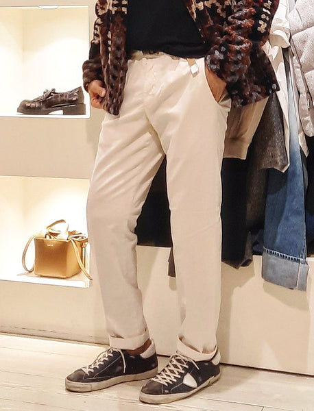 WHITE SAND PANTALONE UOMO MOD GREG OFF WHITE