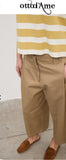 OTTOD'AME Pantaloni cropped in cotone LDR_DP0037_2213 corda