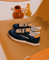 D.A.T.E. SNEAKERS UOMO ATHLETA NYLON BLUE