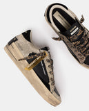 CRIME LONDON DONNA  SK8 DELUXE WEDGE ONYX GOLD art.23154