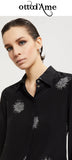OTTOD'AME Camicia in viscosa LNR_TC5210_1920 nero