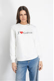 GAELLE PARIS Felpa Paricollo Manica Lunga • Off White - GAABW07766