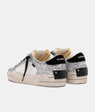 CRIME LONDON DONNA SK8 DELUXE METALLIC SILVER 25117