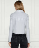 PATRIZIA PEPE Giacchetto in tessuto spalmato 8O0165/E005J-S702 glass grey