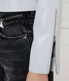 PATRIZIA PEPE Giacchetto in tessuto spalmato 8O0165/E005J-S702 glass grey