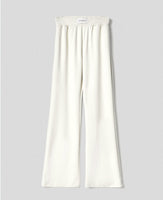 HINNOMINATE Pantalone in modal dritto con cinto alto • Off white  HMABW01450