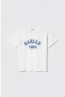 GAELLE PARIS TSHIRT  GAABW04592 T shirt in jersey paricollo con ricamo • Bianco