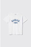 GAELLE PARIS TSHIRT  GAABW04592 T shirt in jersey paricollo con ricamo • Bianco