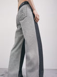 PATRIZIA PEPE Jeans bi-color wide-leg 8P0028_D1101_K504