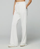 HINNOMINATE Pantalone in modal dritto con cinto alto • Off white  HMABW01450