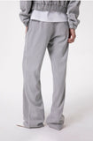 GAELLE PARIS Pantalaccio Gessato Con Ricamo Sul Retro Tasca •  GAABW09813 grigio