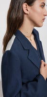 OTTOD'AME Giacca in lino con doppio tessuto
QUS DG6126 2222 blu