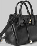 HINNOMINATE Borsa Piccola In Ecopelle Con Placchetta In Metallo • Nero HMACW00125