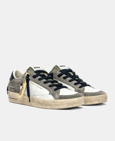 CRIME LONDON SNEAKER UOMO SK8 DELUXE STONE GREY ART 11110