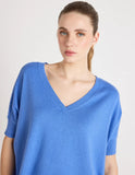 Absolute cashmere Poncho in cotone e cashmere
alyssa AF3B005COC000 BABY-BLUE