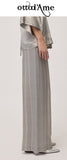 OTTOD'AME Pantaloni palazzo in viscosa SKL_TP0058_1955 argento
