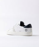D.A.T.E. SNEAKERS UOMO HILL LOW CALF WHITE-BLUE