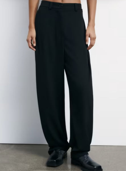 PATRIZIA PEPE Pantaloni oversize con pieghe 2P1713_A454_K103