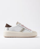 D.A.T.E. SNEAKERS DONNA HILL PLATFORM CALF WHITE-PLATINUM
