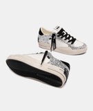 CRIME LONDON DONNA SK8 DELUXE METALLIC SILVER 25117