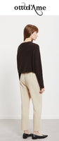 OTTOD'AME Pantalone alla caviglia
 LIM_DP9613-1_1941 ecru