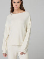 HINNOMINATE Maglia Paricollo In Maglia Con Paillettes • Bianco Burro HMABW02311