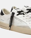 CRIME LONDON SNEAKER UOMO SK8 DELUXE ALL WHITE 17100