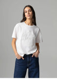 GAELLE PARIS  T-shirt in jesey paricollo mezza manica con applicazione logo davanti GAABW11314