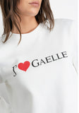 GAELLE PARIS Felpa Paricollo Manica Lunga • Off White - GAABW07766
