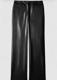 PATRIZIA PEPE Pantaloni spalmato stile biker 8P0757_E005_K103 nero