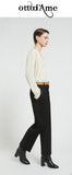 OTTOD'AME  Pantalone alla caviglia PTM_DP9911_1920 nero