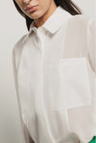 GAELLE PARIS Camicia con tasche in georgette e popeline GAABW05225