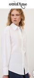 OTTOD'AME Camicia con nodo PCH_DC5244_1948 bianco