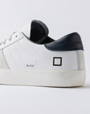D.A.T.E. SNEAKERS UOMO HILL LOW CALF WHITE-BLUE