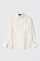 GAELLE PARIS Camicia con tasche in georgette e popeline GAABW05225