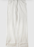 PATRIZIA PEPE Pantalone Denim vita bassa con risvolto 2P1690_D107_W146