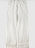 PATRIZIA PEPE Pantalone Denim vita bassa con risvolto 2P1690_D107_W146