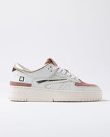 D.A.T.E. SNEAKERS DONNA TORNEO SHINY WHITE-PLATINUM