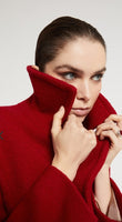 OTTOD'AME Cappotto lungo in lana cotta PKY_DJ0075_2355 CHERRY