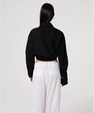 HINNOMINATE Camicia Corta Con Elastico Al Fondo E Polso Alto Rigirato • Nero  HMABW02584