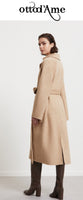 OTTOD'AME Cappotto lungo doppiopetto FOS_DJ0052_1941 ECRU'