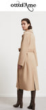 OTTOD'AME Cappotto lungo doppiopetto FOS_DJ0052_1941 ECRU'