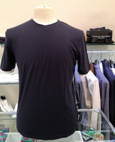 PAOLO PECORA T SHIRT BLU MEZZA MANICA IN COTONE