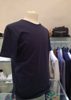 PAOLO PECORA T SHIRT BLU MEZZA MANICA IN COTONE