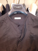 PAOLO PECORA CAMICIA NERA IN COTONE