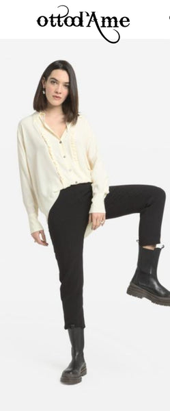 OTTOD'AME Pantalone alla caviglia
 LIM_DP9613 _1920 nero