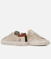 D.A.T.E. SNEAKERS  UOMO HILL LOW VINTAGE  CALF IVORY