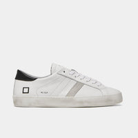 D.A.T.E. SNEAKERS UOMO HILL LOW CALF WHITE BLACK