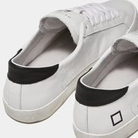 D.A.T.E. SNEAKERS UOMO HILL LOW CALF WHITE BLACK
