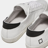 D.A.T.E. SNEAKERS UOMO HILL LOW CALF WHITE BLACK